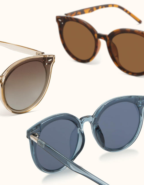 Load image into Gallery viewer, livho Polarized Retro Round Sunglasses Women Dark Tortoise/Brown Size Medium
