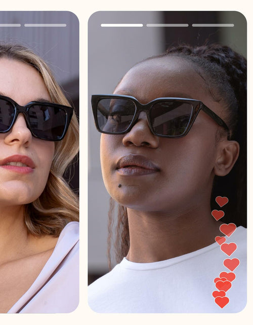 Load image into Gallery viewer, miyya Cat Eye Polarized Sunglasses Women UV Protection Black
