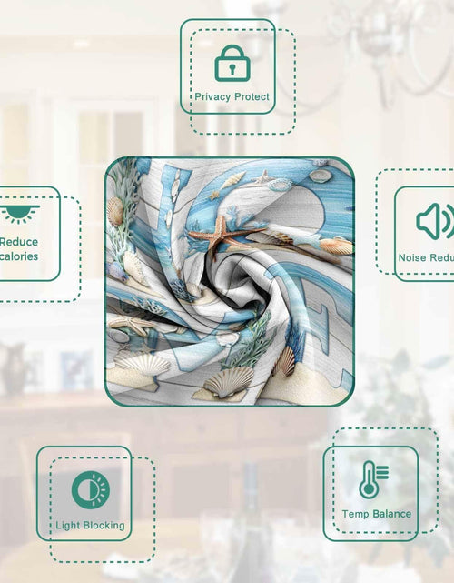 Load image into Gallery viewer, BEMIGO Door Curtains Fall Wreath Privacy Tie Up Shades 26x70 inch
