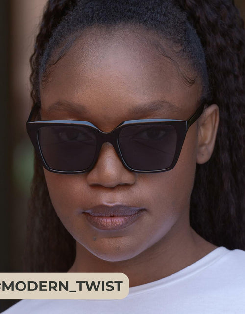 Load image into Gallery viewer, miyya Cat Eye Polarized Sunglasses Women UV Protection Black

