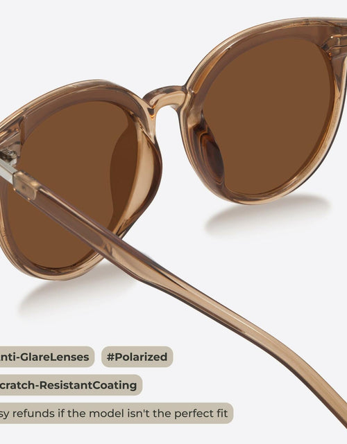 Load image into Gallery viewer, livho Polarized Retro Round Sunglasses Women Oversized Shades
