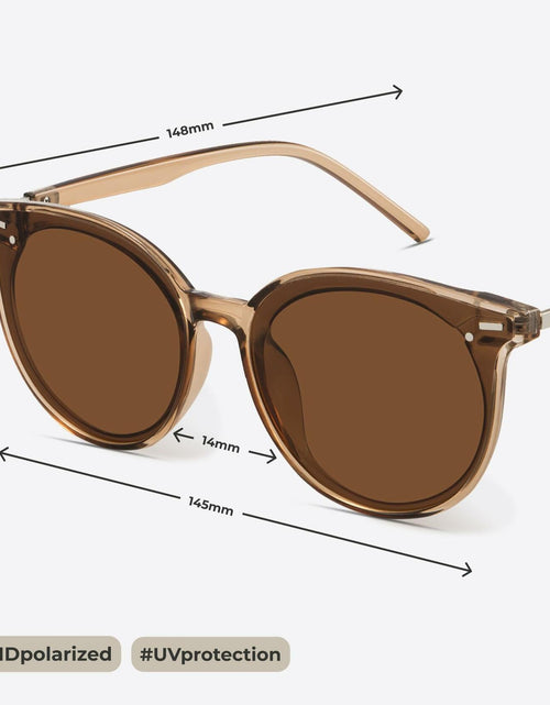 Load image into Gallery viewer, livho Polarized Retro Round Sunglasses Women Oversized Shades
