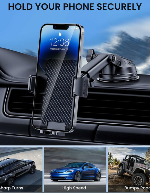Load image into Gallery viewer, BIVGAZA Military-Grade Car Phone Holder Universal Thick Case Friendly Black
