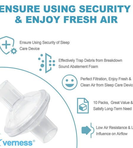 Everness Universal Fit In&Line Filter for Dream Station 22MM Tubing 10 Pack