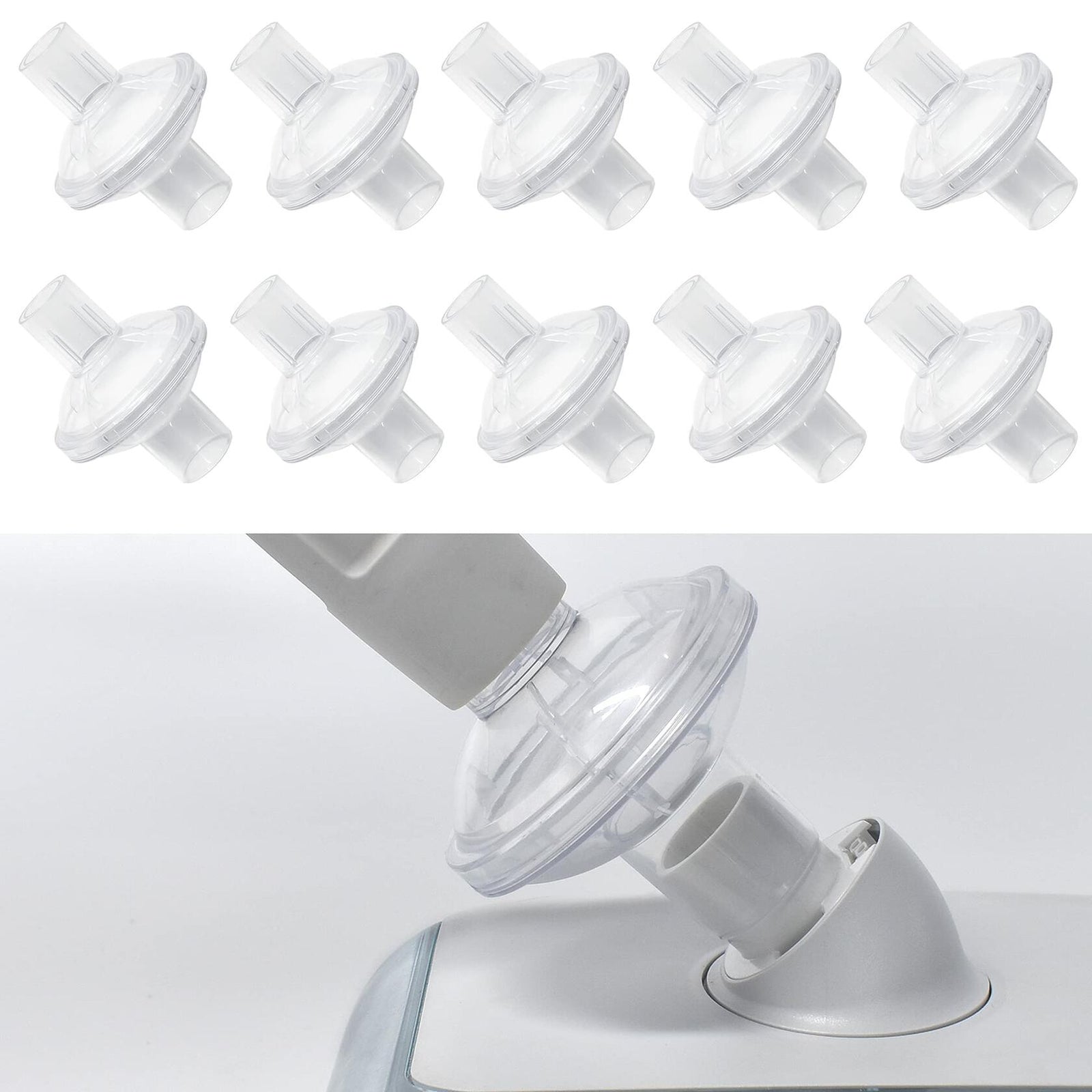 Everness Universal Fit In&Line Filter for Dream Station 22MM Tubing 10 Pack