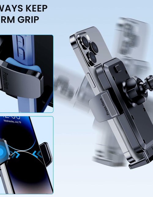 Load image into Gallery viewer, BIVGAZA Military-Grade Car Phone Holder Universal Thick Case Friendly Black
