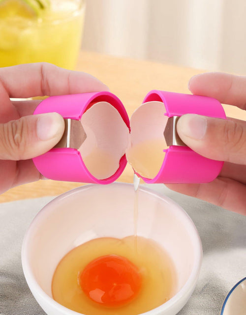 Load image into Gallery viewer, 3PCS Stainless Steel Egg Cracker Tool Set Handheld Kitchen Opener Peeler
