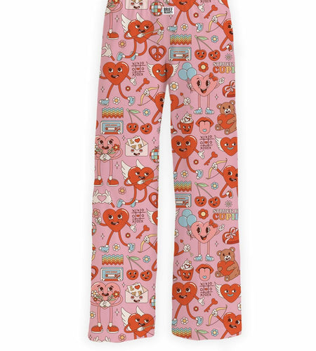 BRIEF INSANITY Women's Groovy Valentine Lounge Pajama Pants Size L