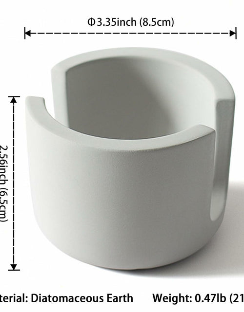 Load image into Gallery viewer, Coengwui Diatomite Sponge Holder Kitchen Sink Caddy Grey 2.56in Quick Dry
