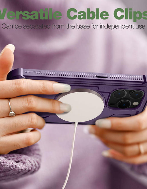 Load image into Gallery viewer, Dexnor Magnetic Case iPhone 14 Pro 6.1" Full-Body Shockproof Purple
