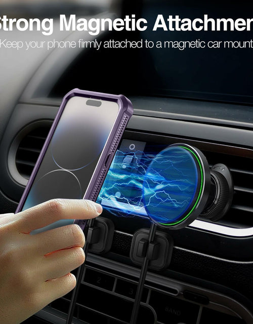 Load image into Gallery viewer, Dexnor Magnetic Case iPhone 14 Pro 6.1" Full-Body Shockproof Purple
