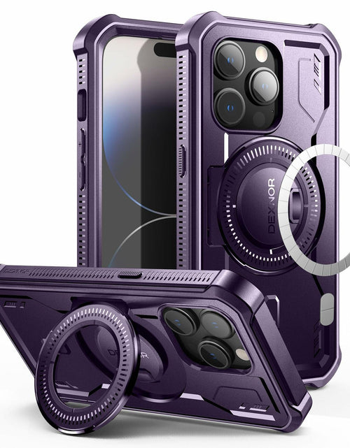Load image into Gallery viewer, Dexnor Magnetic Case iPhone 14 Pro 6.1" Full-Body Shockproof Purple
