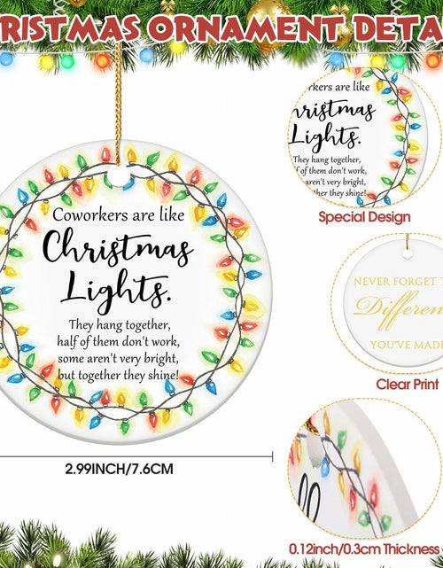 Load image into Gallery viewer, Layhit Ceramic Christmas Employee Appreciation Ornaments 16 Pcs Xmas Decor

