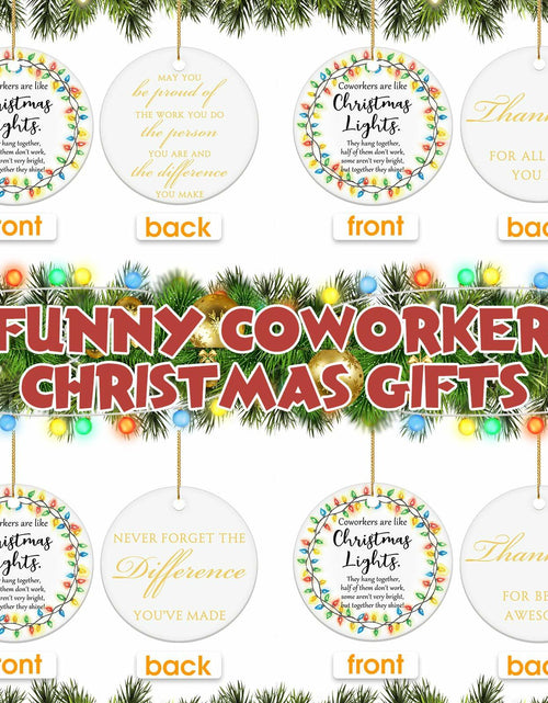 Load image into Gallery viewer, Layhit Ceramic Christmas Employee Appreciation Ornaments 16 Pcs Xmas Decor
