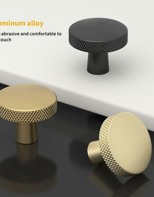 Load image into Gallery viewer, goldenwarm 10 Pack Gold Aluminium Alloy Cabinet Knobs for Drawers
