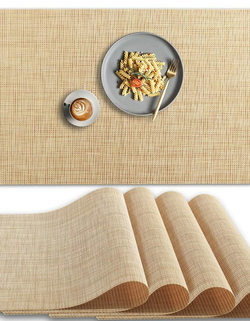 Load image into Gallery viewer, homEdge PVC Non-Slip Heat Resistant Placemats Set of 4 Beige
