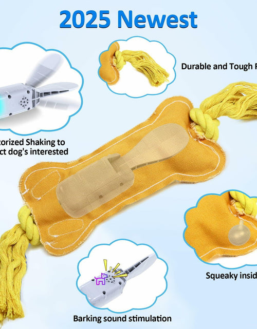 Load image into Gallery viewer, BENTOPAL Interactive Squeaky Dog Bone Toy Motion Activated Small Puppy
