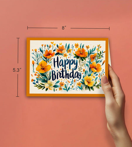 BESFIRD Funny Birthday Card Cute Deer Greeting 8x5.3 inches