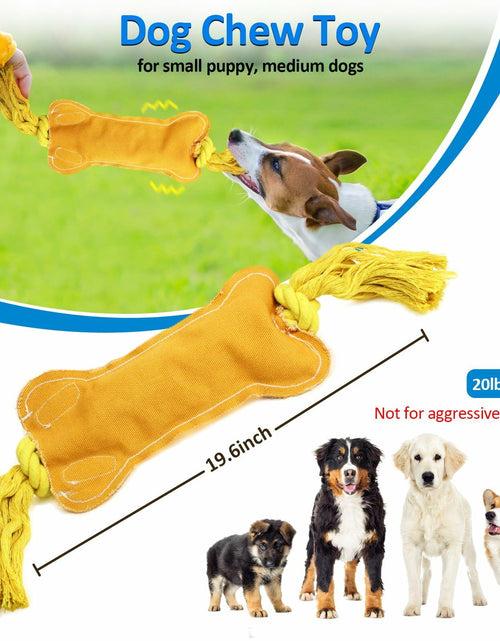 Load image into Gallery viewer, BENTOPAL Interactive Squeaky Dog Bone Toy Motion Activated Small Puppy
