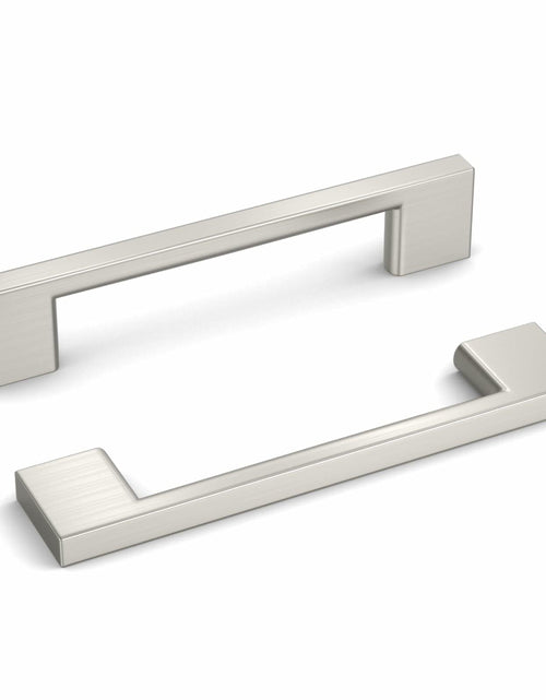Load image into Gallery viewer, Haliwu 6 Pack Black Cabinet Handles 3-3/4 Inch Hole Center Modern Pulls
