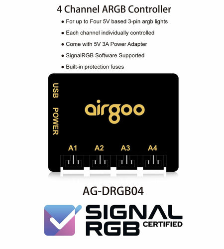 airgoo NEON Addressable RGB PC LED Strip 15.75in Diffused Silicon Tube