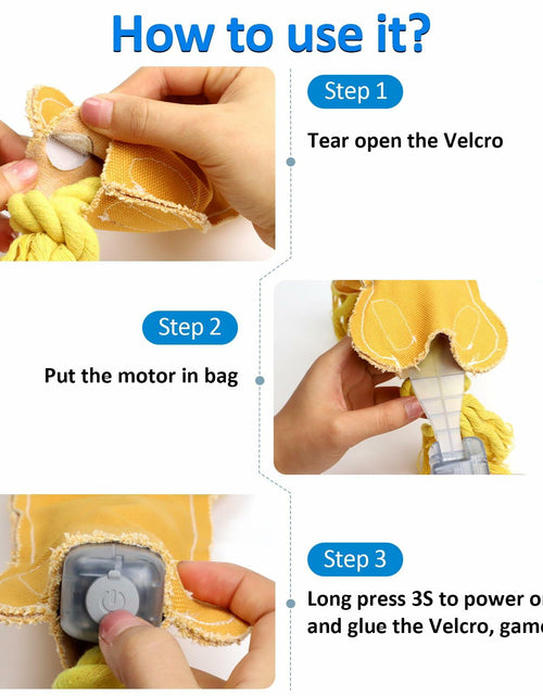 Load image into Gallery viewer, BENTOPAL Interactive Squeaky Dog Bone Toy Motion Activated Small Puppy
