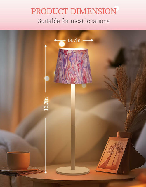 Load image into Gallery viewer, Faithorse Cordless Table Lamp Oil Painting Series Dimmable Pink 5200mAh
