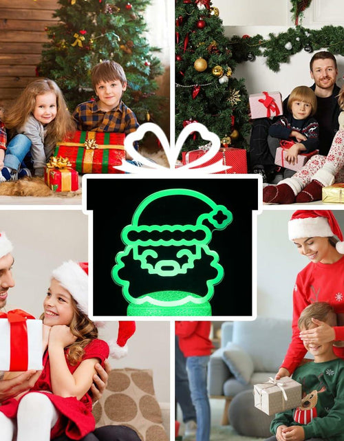 Load image into Gallery viewer, JHXLAMP Christmas Wreath Night Light 16 Color Change Santa Claus Decor
