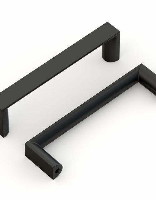 Load image into Gallery viewer, homdiy Cabinet Handles Matte Black 3.75in 96mm Hole Centers 10Pack
