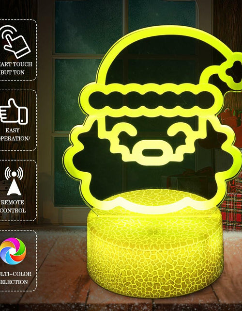 Load image into Gallery viewer, JHXLAMP Christmas Wreath Night Light 16 Color Change Santa Claus Decor
