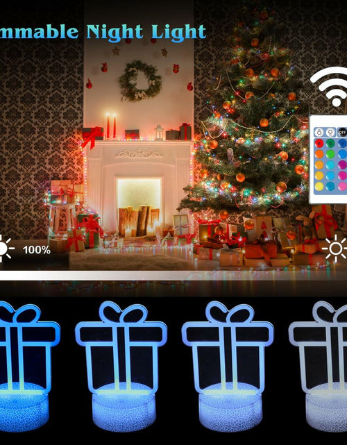 Load image into Gallery viewer, JHXLAMP Christmas Wreath Night Light 16 Color Change Santa Claus Decor
