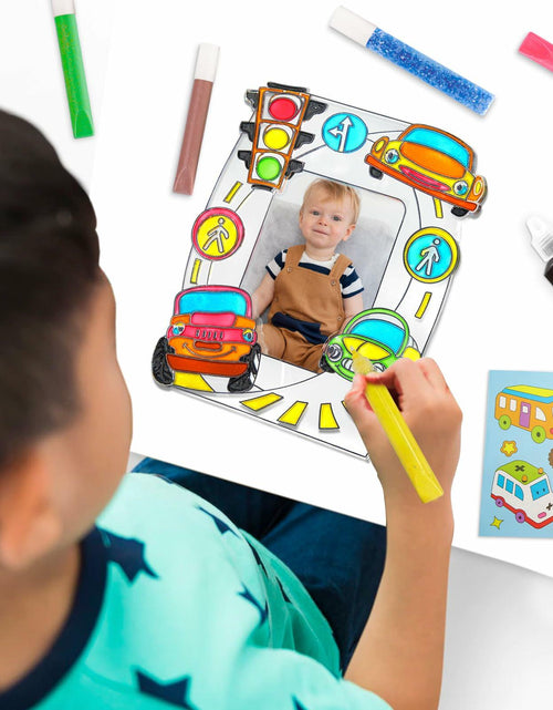 Load image into Gallery viewer, DoodleDoo DIY Vehicle Acrylic Photo Frame Painting Kit Kids Ages 4-12

