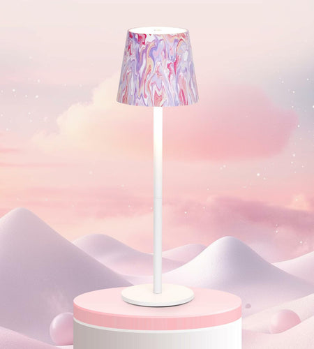 Faithorse Cordless Table Lamp Oil Painting Series Dimmable Pink 5200mAh
