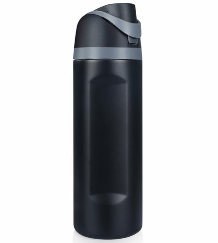 Sports Water Bottle 1L Leakproof Portable Black Gym Outdoor Travel