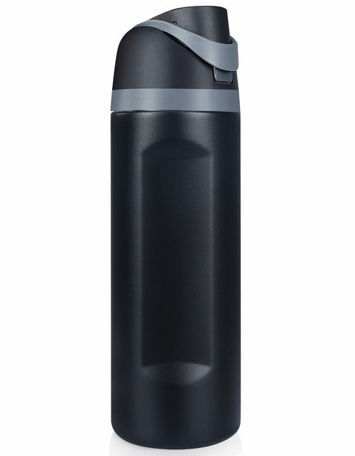 Load image into Gallery viewer, Sports Water Bottle 1L Leakproof Portable Black Gym Outdoor Travel
