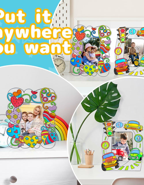Load image into Gallery viewer, DoodleDoo DIY Vehicle Acrylic Photo Frame Painting Kit Kids Ages 4-12

