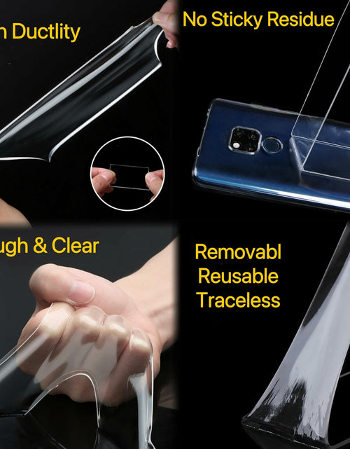 Load image into Gallery viewer, Tuqiso Double Sided Heavy Duty Nano Adhesive Tape Clear 9.85ft
