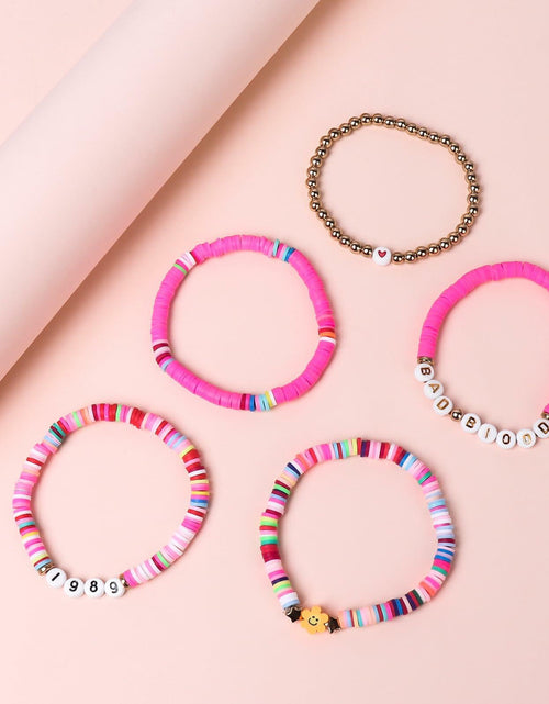 Load image into Gallery viewer, Taylo Sweet 5Pcs Beaded Friendship Bracelets for Women Multi Color
