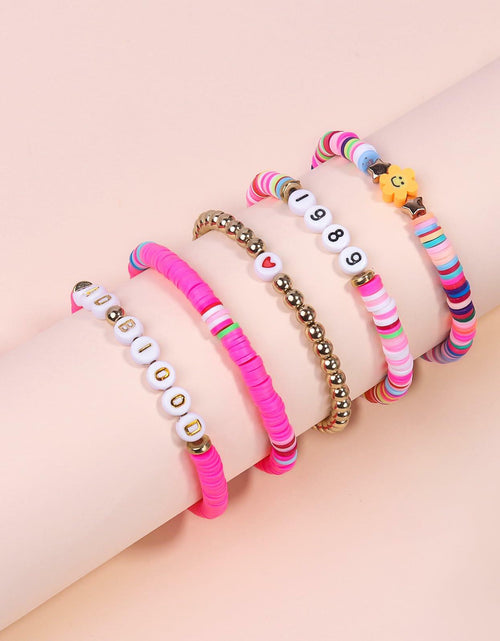Load image into Gallery viewer, Taylo Sweet 5Pcs Beaded Friendship Bracelets for Women Multi Color
