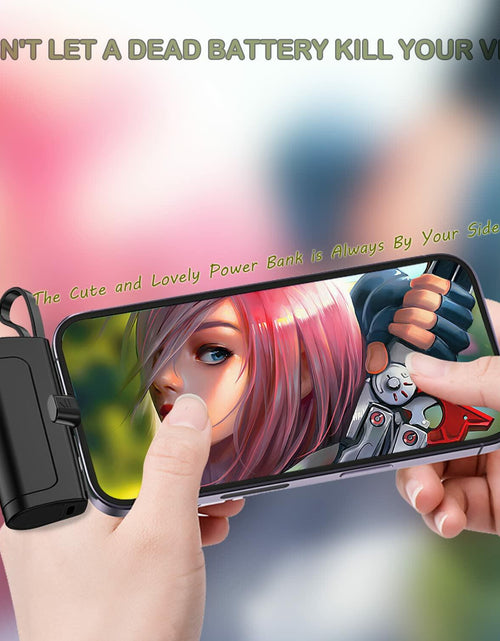 Load image into Gallery viewer, SYSFUN 4800mAh Portable Power Bank USB-C Charger Black

