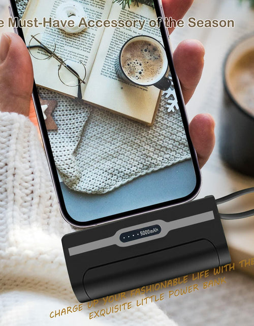 Load image into Gallery viewer, SYSFUN 4800mAh Portable Power Bank USB-C Charger Black
