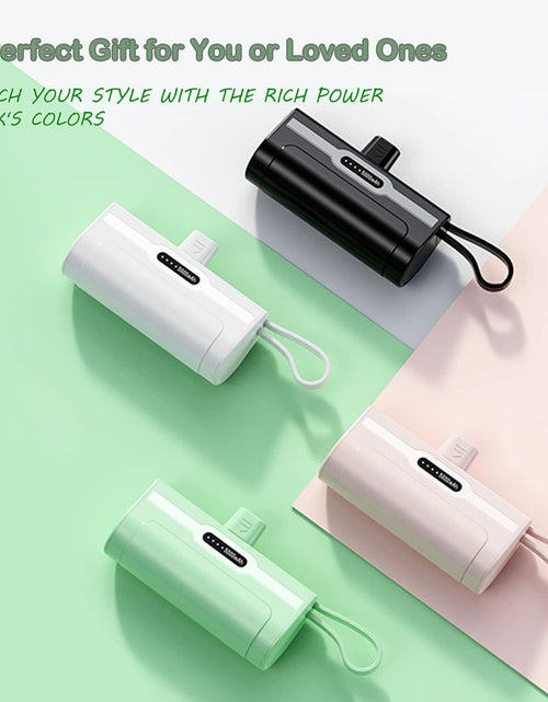 Load image into Gallery viewer, SYSFUN 4800mAh Portable Power Bank USB-C Charger Black

