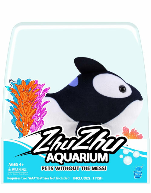 Load image into Gallery viewer, Zhu Zhu Fish Flip Orca Motorized Aquarium Pet Toy 0.33lb
