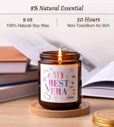 My Best Era Vanilla Scented Soy Candle 9oz Decorative Birthday Gift