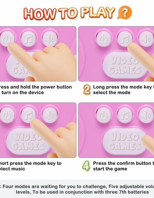 Load image into Gallery viewer, Rhythm Master Dance Machine Handheld Game Red Bear Educational Toy

