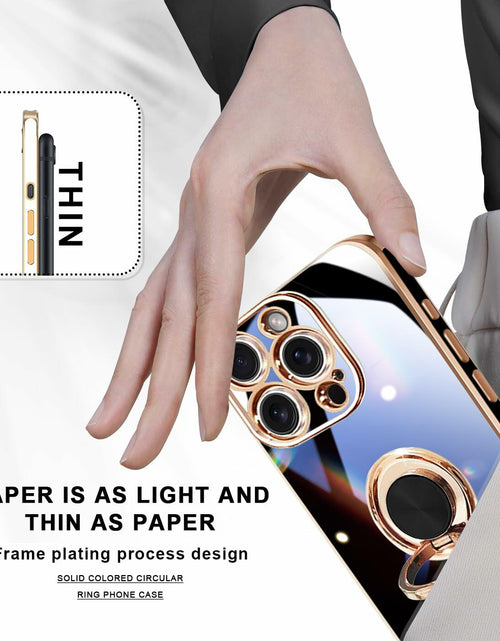 Load image into Gallery viewer, ZHONGHUAJIA iPhone 15 Pro Max Case 360° Rotatable Ring Holder Pink
