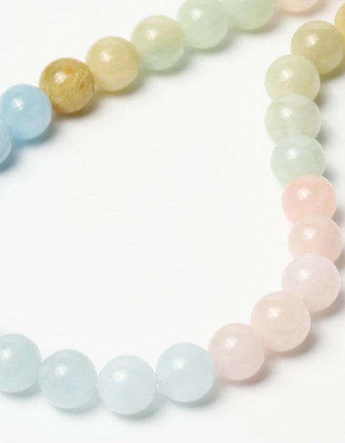 Load image into Gallery viewer, Song Xi Natural Aquamarine 6mm Round Gemstone Beads 60Pcs
