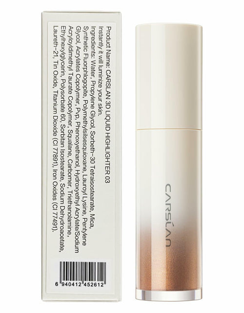 Load image into Gallery viewer, CARSLAN 3D Liquid Highlighter Stick Face Illuminator 03 Bronze Cold
