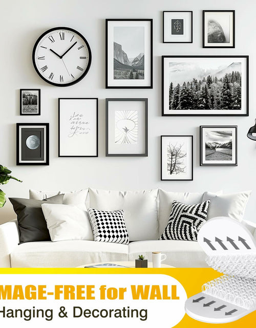 Load image into Gallery viewer, EMITEVER Heavy Duty Picture Hanging Strips Medium White 20 Pairs 40 Strips
