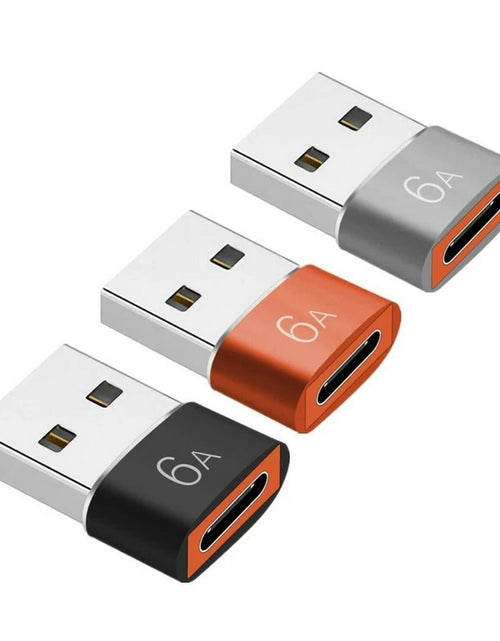 Load image into Gallery viewer, klangdorf USB-C to USB Adapter Male to Female Converter Mini 3 Pack
